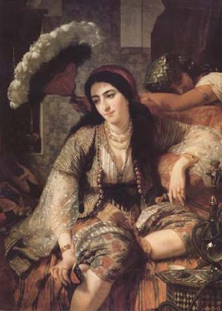 Ange Tissier Une Algerienne et son esclave (mk32) Spain oil painting art